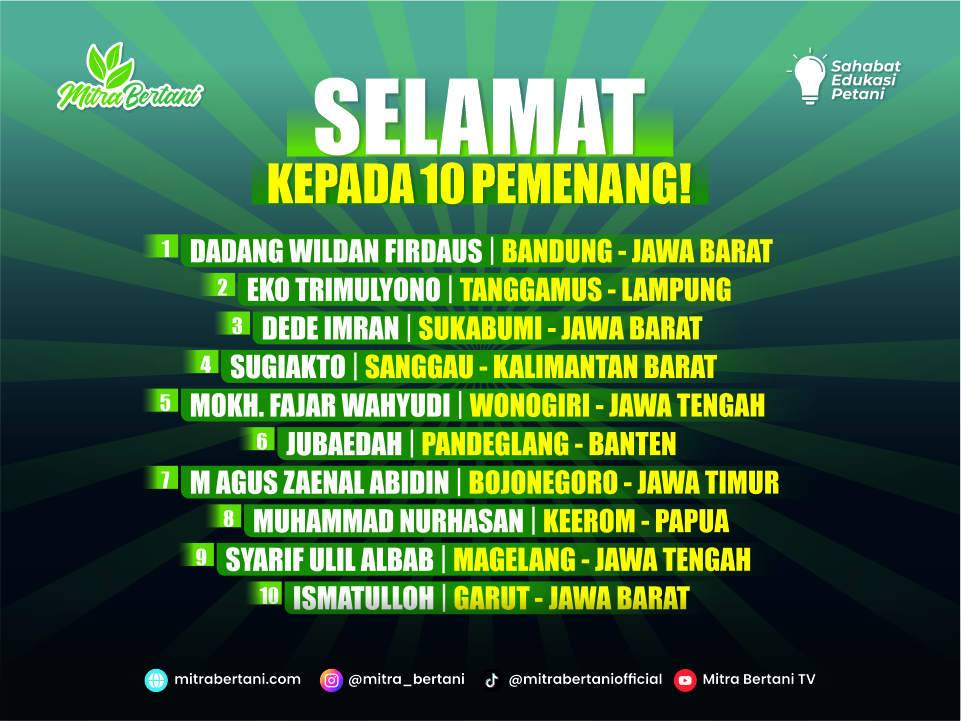 PEMENANG GIVEAWAY BULAN RAMADHAN !!