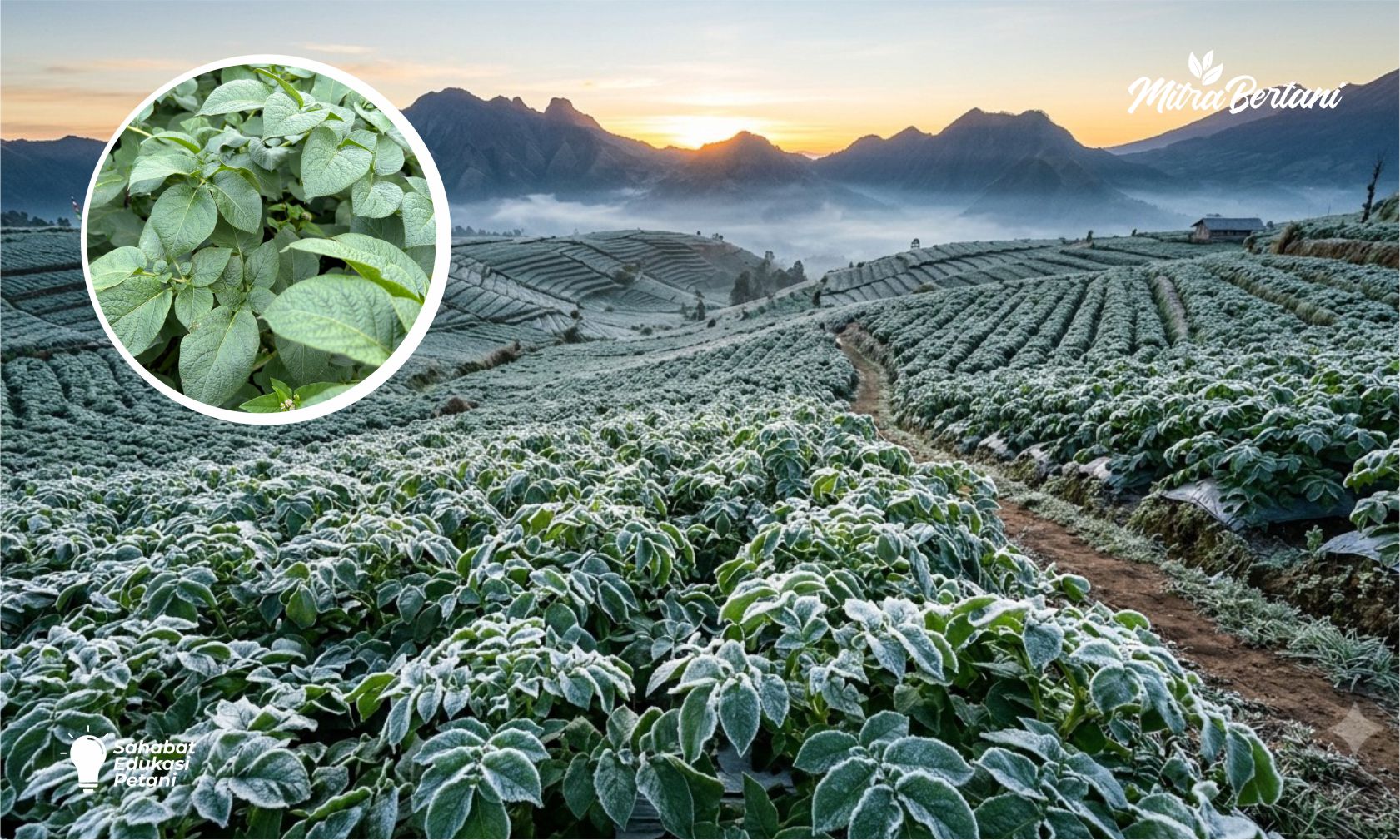 BEDIDING DATANG LAGI! BEGINI CARA MELINDUNGI TANAMAN KENTANG DARI EMBUN UPAS, DAUN TETAP HIJAU DAN PANEN TETAP MAKSIMAL